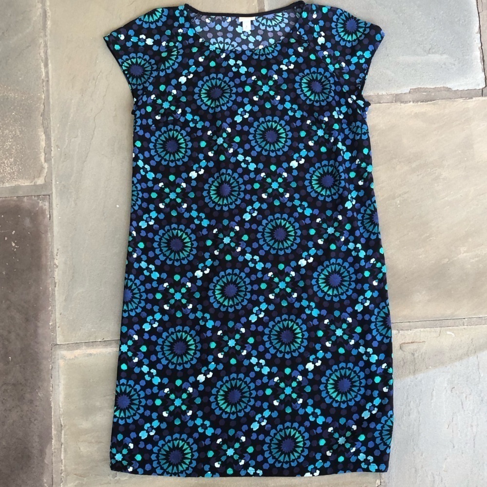 Bright Kaleidoscope slip on dress size L